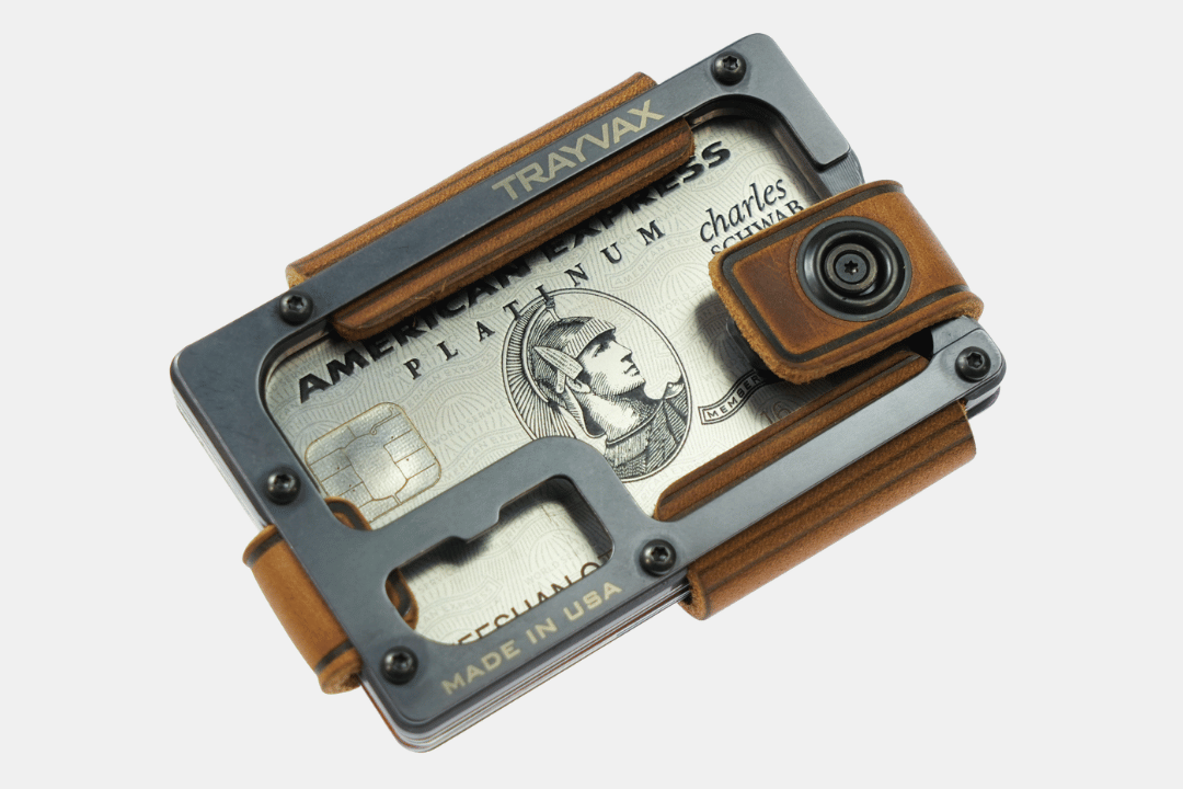 Trayvax Enterprises Wallet Contour Lite Wallet - Black Tobacco Brown