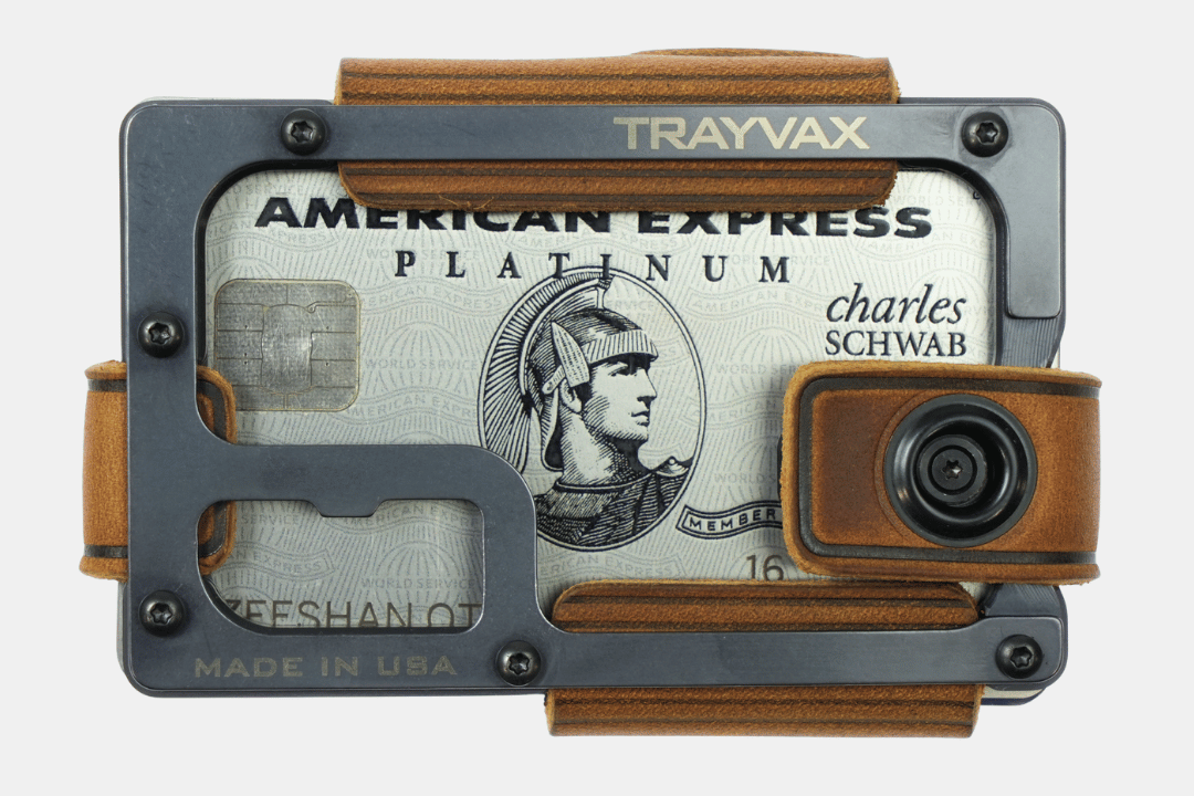 Trayvax Enterprises Wallet Contour Lite Wallet - Black Tobacco Brown