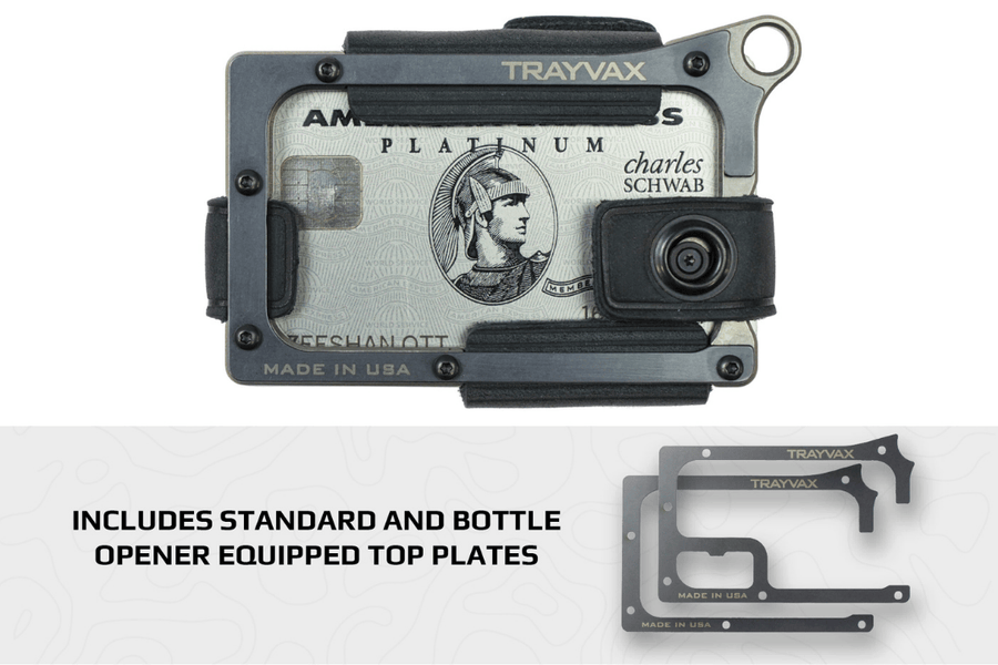 Trayvax Enterprises Wallet Contour Wallet - Titanium Stealth Black
